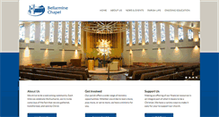 Desktop Screenshot of bellarminechapel.org
